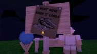 A warning sign about the Owl (Image via Roblox)
